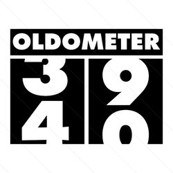 Oldometer 39 40 Svg, Birthday Svg, 40th Birthday Svg, Turning 40, Oldometer Svg, Oldograph Svg, 40 Years Old Svg, Funny