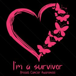 I'm a survivor,breast cancer, breast cancer svg, breast cancer ribbon, breast cancer ribbon print, breast cancer awarene