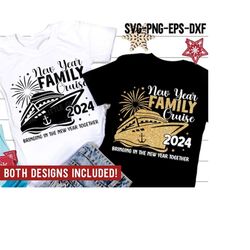 Family Cruise New Year 2024 SVG, New Year 2024 SVG, Holiday Png, New Year Family Trip Shirt, Svg Files for Cricut