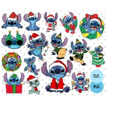 24pcs, Christmas Stitch SVG Bundle, Christmas stitch svg, Christmas elf svg, Christmas wreath svg, Christmas tree svg