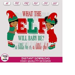 What the elf will baby be, Svg Cut File For Cricut, Digital Image Clipart, Sublimation Vector Png | Digital Art Studio