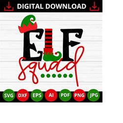 Elf Squad Svg Png, Christmas Elf Svg, Elf Squad Shirt, Elf Squad Sweatshirt, Elf Squad Tshirt, Elf Svg Png, Elf Hat Svg,