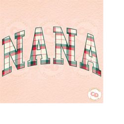 Nana Christmas Plaid png-Retro Christmas png,Christmas sublimation,Christmas nana png,Trendy png,Tshirt Design,Digital D