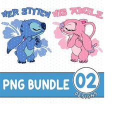 Stitch Couple Png, Disneyland Stitch And Angel Tees, Stitch Couple Pngs, Gifts For Him, Valentines Day Gift, Honeymoon T