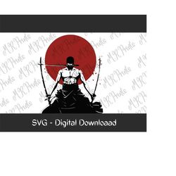 Zoro SVG | One Piece SVG | Cricut | Digital | Character Silhouette
