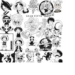 Monkey D Luffy SVG Bundle, One Piece SVG, Svg-Png-Pdf, Cut File For Cricut, Digital Downloads, Clipart, Instant Download