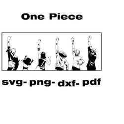 Anime Png T Shirt Design One Piece crew , manga T Shirt Digital Design Zoro Design SVG,one piece gift. Art Instant downl