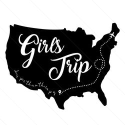 Girls Trip American Map Svg