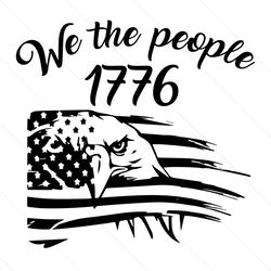 We The People 1776 Eagle American Flag Svg