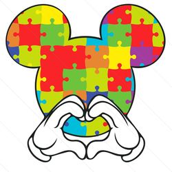 Mickey Autism Svg, Trending Svg, Mickey Svg, Autism Awareness Svg, Autism Svg