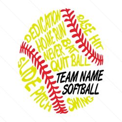 softball template, svg, softball team, softball player svg, softball
