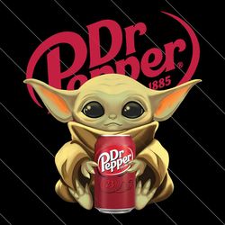 Baby Yoda Drink Dr Pepper Sublimation Designs, Star Wars Png