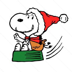 Christmas Snoopy Svg, Snoopy Svg, Christmas Svg, Santa Hat Svg, Santa Claus Svg