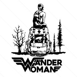 Camping Wander Woman Svg, Wonder Woman Svg, Hiking Girl Svg