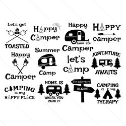 Funny Camping Quote SVG Silhouette, Camping Svg, Camping Car Svg