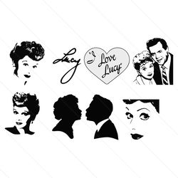 I Love Lucy SVG Bundle, Bundle SVG, svg files, svg cricut, silhouette