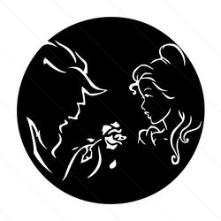 Beauty And The Beast Disney SVG Silhouette, Disney Svg, Beauty And The Beast