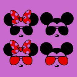Mickey Mouse Sunglasses Svg, Disney Svg, Minnie Mouse Head svg, Mickey Mouse Head Svg
