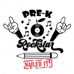 Pre K Rockstar Svg