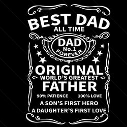 Best Dad All Time Dad No1 Forever Svg, Fathers Day Svg, Father Svg, Fathers Quotes Svg, Best Dad Svg, Dad Svg, Dad No1 F