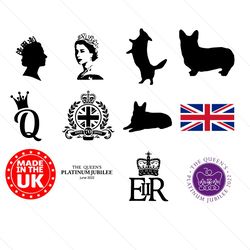 The Queen Platinum Jubilee Bundle Logo SVG