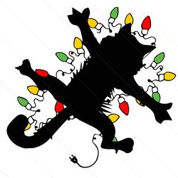 Electrocuted Griswold Cat Christmas Vacation SVG