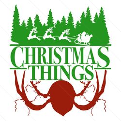 Funny Christmas Things Family Vibes Logo SVG