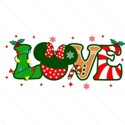 love candy cane xmas family vacation svg