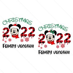 Christmas Disney Mouse 2022 Family Vacation SVG
