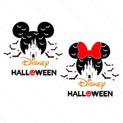 Mickey Pumpkin Trick Or Treat Halloween Bats SVG