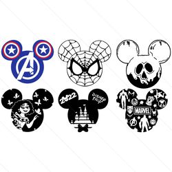 Disney Mickey Mouse Head Bundle SVG, Magical Mouse Svg