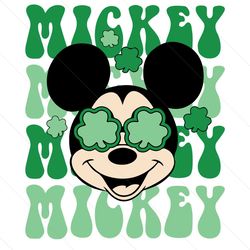 Retro Patricks Day Mickey Mouse SVG