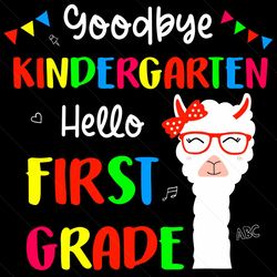 Goodbye Kindergarten Svg, Llama Girls Svg