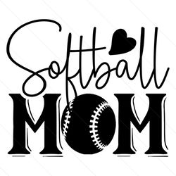 Happy Softball Love Mommy Life SVG