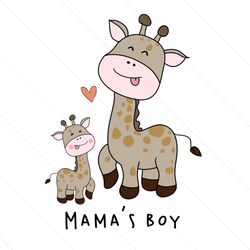 Happy Giraffe Mama And Baby Love PNG