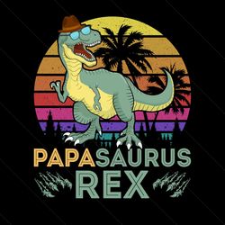 Retro Fathers Saurus Rex Vintage Gifts SVG