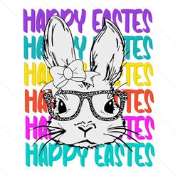 Happy Easter Cute Bunny SVG