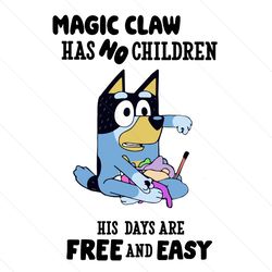 bluey snd bingo magic claw has no children svg