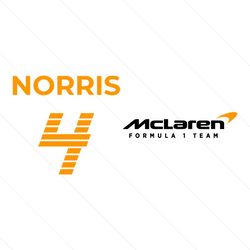 Lando Norris McLaren Formula 1 SVG