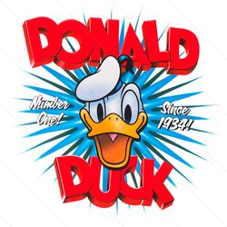 Donald Duck Number One Since 1934 90th Birthday PNG