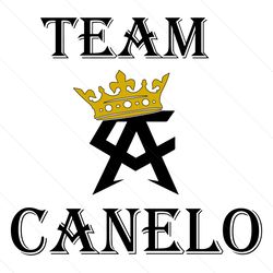 Retro Team Canelo Crown SVG