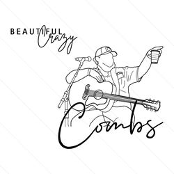 Luke Combs Beautiful Crazy Country Music SVG