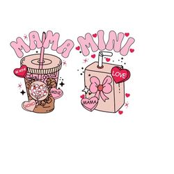 Mama Mini Valentines png, Valentines Sublimation Design, Valentines Day Sublimation Digital Design Download, Valentines