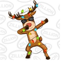 Dabbing deer png sublimation design download, deer png, Merry Christmas png, Happy New Year png, sublimate designs downl