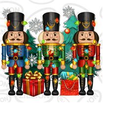 Christmas nutcrackers png sublimation design download, Merry Christmas png, Happy New Year png, Christmas gifts png, sub