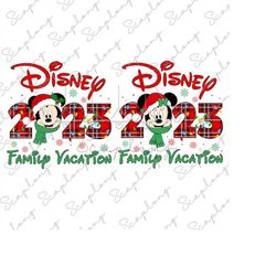 Bundle Christmas Family Vacation Png, Merry Christmas 2023 Png, Xmas Holiday Png, Santa Hat, Christmas Vibes, Family Chr