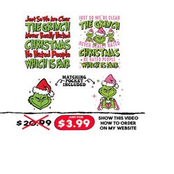 The Grinc Never Really Hated Christmas png, Grinc png, Trendy Christmas png, Christmas sublimation, Merry Christmas png,