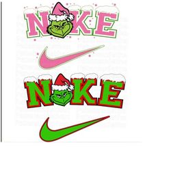 2 Designs Vintage Grinch Christmas SVG PNG, Pink & Red, Christmas Gift, Merry Christmas PNG, Design File, Cricut, Digita