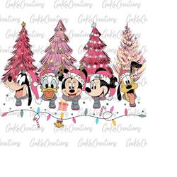 Merry Christmas Png, Pink Christmas Tree Png, Pink Christmas Png, Xmas Holiday Png, Christmas Lights Png, Christmas Mous