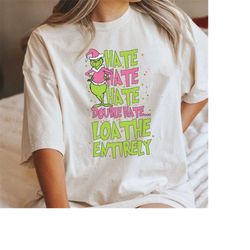 Hate Hate Double Hate, Pink Christmas Png, My Day Png, Merry Grinchmas png, I&39m Booked Png, Christmas To Do List Png,M